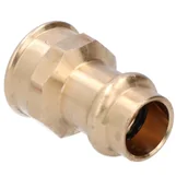 Łączniki, trójniki, kształtki - Mufa przejściowa, 15x1/2 brąz B Press - miniaturka - grafika 1
