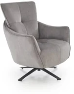 Fotele - Fotel do salonu SCAMPI szary obrotowy HALMAR - miniaturka - grafika 1