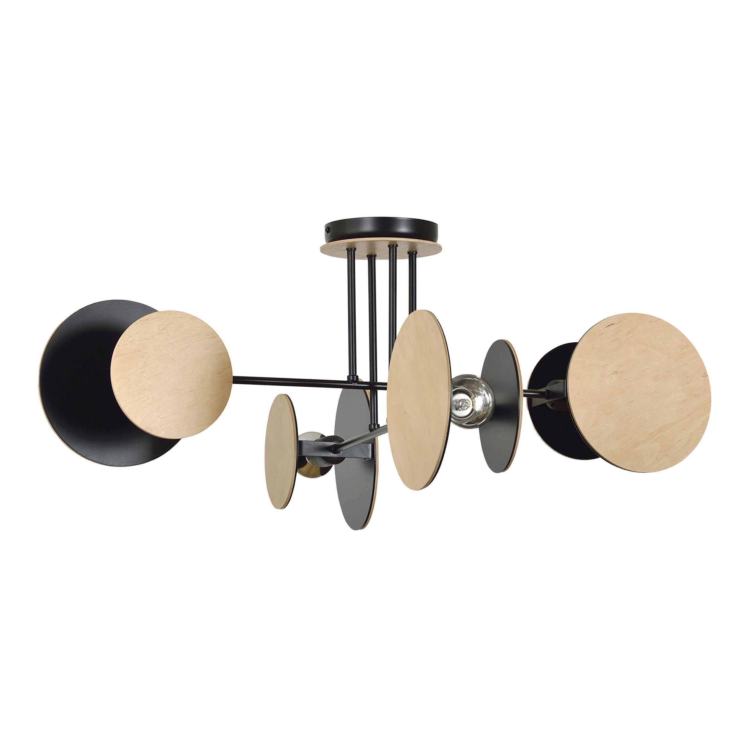 Żyrandol ADVITI Rita AD-LD-6320BE27, E27, 4 x 60W, czarno-brązowy