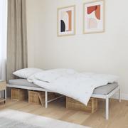 Łóżka - Metalowa rama łóżka, biała, 90x190 cm Lumarko! - miniaturka - grafika 1