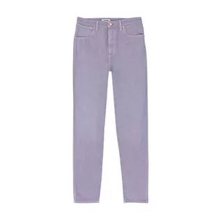 Spódnice - Wrangler Mom spodnie damskie, fioletowa spódnica, W34/L32 - grafika 1