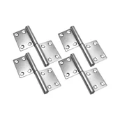Zawiasy, okucia i inne akcesoria - Zawias ze stali nierdzewnej, zawias flagowy, wyjmowany zawias do drzwi składanych, odpowiedni do szafek, 4 sztuki (108*41*3 mm) - miniaturka - grafika 1