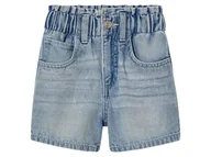 Spodnie i spodenki dla dziewczynek - lupilu® Spodenki dziecięce jeansowe z bawełny (Jasnoniebieski, 122/128) - miniaturka - grafika 1