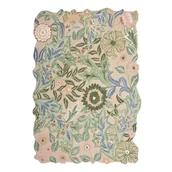 Dywany - Zielony wełniany dywan tkany ręcznie 160x230 cm Bryony Shaped Floral – Flair Rugs - miniaturka - grafika 1