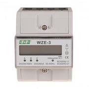 Liczniki energii elektrycznej - F&F Wskaźnik energii elektrycznej, 3-fazowy z wyświetlaczem LCD WZE-3 WZE-3 - miniaturka - grafika 1