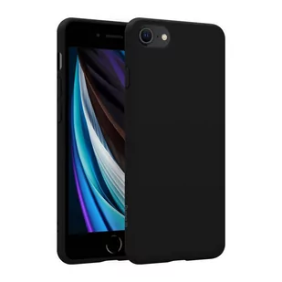 Crong Color Cover - Etui iPhone SE (2022/2020) / 8 / 7 (czarny) - Etui i futerały do telefonów - miniaturka - grafika 1