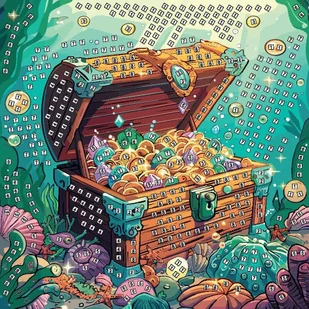 Mozaika piankowa Skrzynia Skarbów Fun&Joy - Zabawki kreatywne - miniaturka - grafika 1