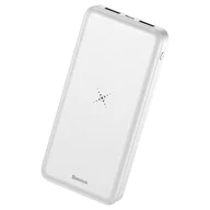 Ładowarki do telefonów - Baseus M36 Wireless Charger power bank 10000 mAh bezprzewodowa ładowarka Qi biały (PPALL-M3602) - miniaturka - grafika 1