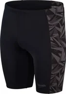 Kąpielówki męskie - Speedo Męskie kąpielówki Speedo HYPERBOOM PNL JAM AM black/oxid grey rozmiar 40 - miniaturka - grafika 1