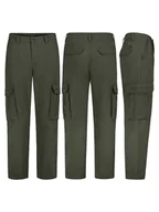 Spodnie męskie - Sublevel Bojówki w kolorze ciemnozielonym - miniaturka - grafika 1