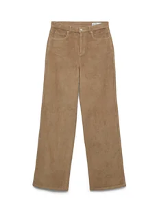 Vero Moda Spodnie materiałowe Tessa 10315350 Beżowy Wide Leg - Spodnie damskie - miniaturka - grafika 1