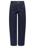 Spodnie damskie - ONLY Jeansy Emily 15356761 Granatowy Mom Fit - miniaturka - grafika 1