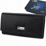 Portfele - Portfel skórzany damski RFiD skóra na karty duży klasyczny czarny Beltimore - miniaturka - grafika 1