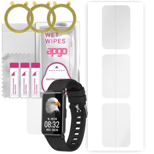 3x folia ochronna hydrożelowa do Maxcom FW53 Nitro - apgo Smartwatch Hydrogel Protection Ochrona na ekran smartwatcha