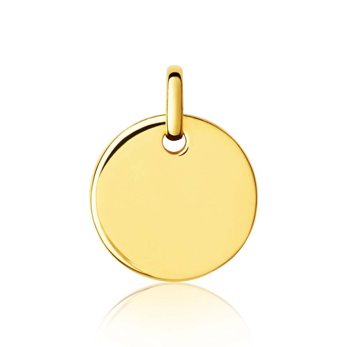 ZŁOTA ZAWIESZKA KÓŁKO COIN GRAWER 585 14KT
