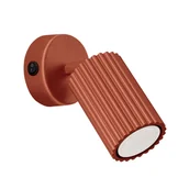 Lampy ścienne - Lampa ścienna KARBON GU10 - czerwony z włącznikiem, podstawa okrągła - miniaturka - grafika 1