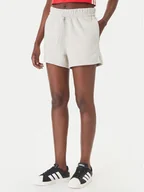 Spodenki damskie - adidas Szorty sportowe Essentials Small Logo Feel Cozy JC5931 Beżowy Regular Fit - miniaturka - grafika 1