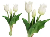 Sztuczne kwiaty - TULIPANY BUKIET TULIPANÓW GUMOWE GUMOWANE JAK ŻYWE - miniaturka - grafika 1