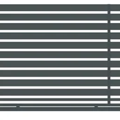 Ogrodzenia - Polbram Brama przesuwna bez przeciwwagi Tinos 5x1,56 m prawa antracytowa automat - miniaturka - grafika 1