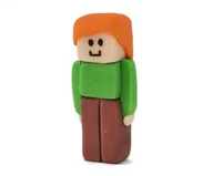 Dodatki do ciast w proszku - Cukrowa figurka na tort Alex jak z Minecraft - miniaturka - grafika 1