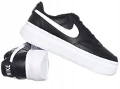 Buty sportowe damskie - Buty damskie Nike Court Vision Alta Ltr DM0113-002 skórzane czarne - miniaturka - grafika 1