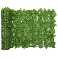 Parawany - Parawan balkonowy, zielone liście, 300x75 cm - miniaturka - grafika 1