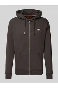 Bluza rozpinana z wyhaftowanym logo i kapturem - Superdry - Bluzy męskie - miniaturka - grafika 1