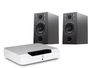 Bluesound POWERNODE EDGE (biały) + Diva 3 (czarny) - Zestawy stereo - miniaturka - grafika 1