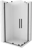 Kabiny prysznicowe - Mexen Velar Duo kabina prysznicowa rozsuwana 90x80 cm, szron, czarna - 871-090-080-32-70 - miniaturka - grafika 1