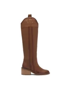 Kozaki damskie - Gino Rossi Kozaki DORA-110383 Brązowy - miniaturka - grafika 1