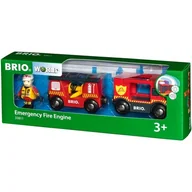 Kolejki i akcesoria - Brio PLAYMOBIL Pojazd Straży Pożarnej z efektami świetlnymi idźwiękowymi 33811 - miniaturka - grafika 1