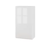 Meble kuchenne - Rimini Szafka Wisząca Wysoka Lewa G-50-H92 Biały Połysk - miniaturka - grafika 1