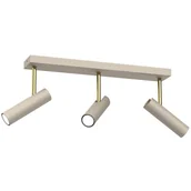 Lampy sufitowe - Beżowa listwa sufitowa ze złotymi dodatkami LX 273 z serii AXION - miniaturka - grafika 1