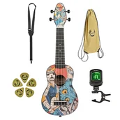 Inne instrumenty muzyczne - Ortega Ukulele sopranowe + akcesoria K2-SR "SAMURAI" A540-196D2 - miniaturka - grafika 1
