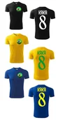 Koszulki sportowe męskie - Treningowa Koszulka BRASIL Ricardo KAKA 8 jr - miniaturka - grafika 1