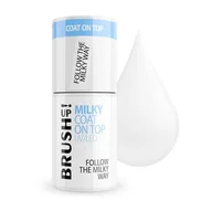 Lakiery do paznokci - BrushUp! Milky Coat On Top mleczny top hybrydowy Follow The Milky Way 5g - miniaturka - grafika 1