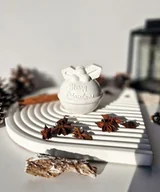 Bombki - Bombka "Merry Christmas " silver - miniaturka - grafika 1