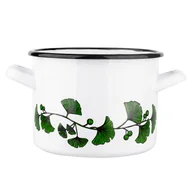Garnki - Ginko, Garnek prosty, 5,8L ŚR,22 cm WYS,16 cm BIAŁY - miniaturka - grafika 1