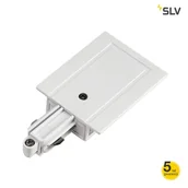 Lampy sufitowe - Spotline Zasilacz kabl.wbud, do szyny 1-fazowej HV, biały, uziem. lewe 143231 - miniaturka - grafika 1