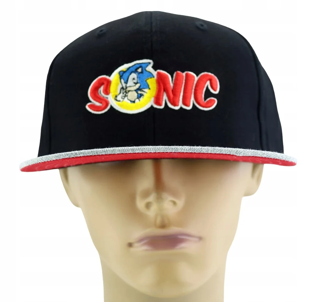Czapka z daszkiem męska Sonic The Hedgehog Sega 55-60cm Haft Snapback Lato