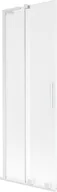 Parawany nawannowe - Mexen Velar L parawan nawannowy 2-skrzydłowy rozsuwany 75 x 150 cm, szron, biały - 896-075-003-31-20 - miniaturka - grafika 1