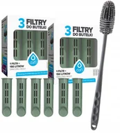 Wkłady filtrujące - 6x Filtr do butelki Dafi Soft Solid szałwiowy + szczoteczka do mycia - miniaturka - grafika 1