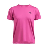 Koszulki sportowe damskie - Damska koszulka treningowa Under Armour UA Rush Energy SS 2.0 - różowa - UNDER ARMOUR - miniaturka - grafika 1
