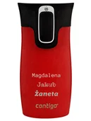 Kubki termiczne - Kubek termiczny z grawerem Contigo West Loop Mini 300ml - Goji Berry - miniaturka - grafika 1