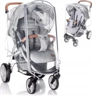 Akcesoria do wózków - Przecideszczowa Folia Etui Na Wózek Ochrona Przed Deszczem Otwór Z Przodu - miniaturka - grafika 1