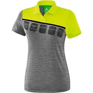 Koszulki i topy damskie - Erima damska koszulka polo 5-C, szara marl/limonka pop/czarna, 48 1111918 - miniaturka - grafika 1