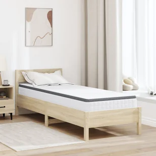 Materace Biały, Szary 70 x 200 cm Dziane tkanina - Materace - miniaturka - grafika 1