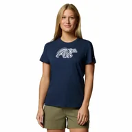 Koszulki i topy damskie - Damska koszulka techniczna Columbia Ruby Springs Graphic Fit Short Sleeve collegiate navy - L - miniaturka - grafika 1