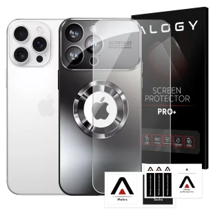 Etui do Apple iPhone 16 Pro obudowa Alogy MagSafe LuxeShield™ Case z ochroną obiektywów do MagSafe Graphite Black + szkło hartowane - Etui i futerały do telefonów - miniaturka - grafika 1