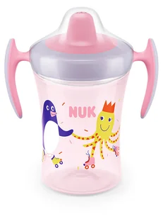 NUK Bidon "Trainer Cup" w kolorze jasnoróżowym - 230 ml - Sztućce dla dzieci - miniaturka - grafika 1